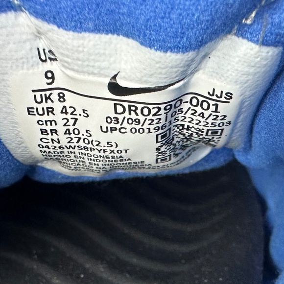 NIKE OFFLINE 3.0 PREMIUM BLUE GREY MULES SLIDES SHOES Mens Size 9 DR0290-001 - Picture 2 of 11